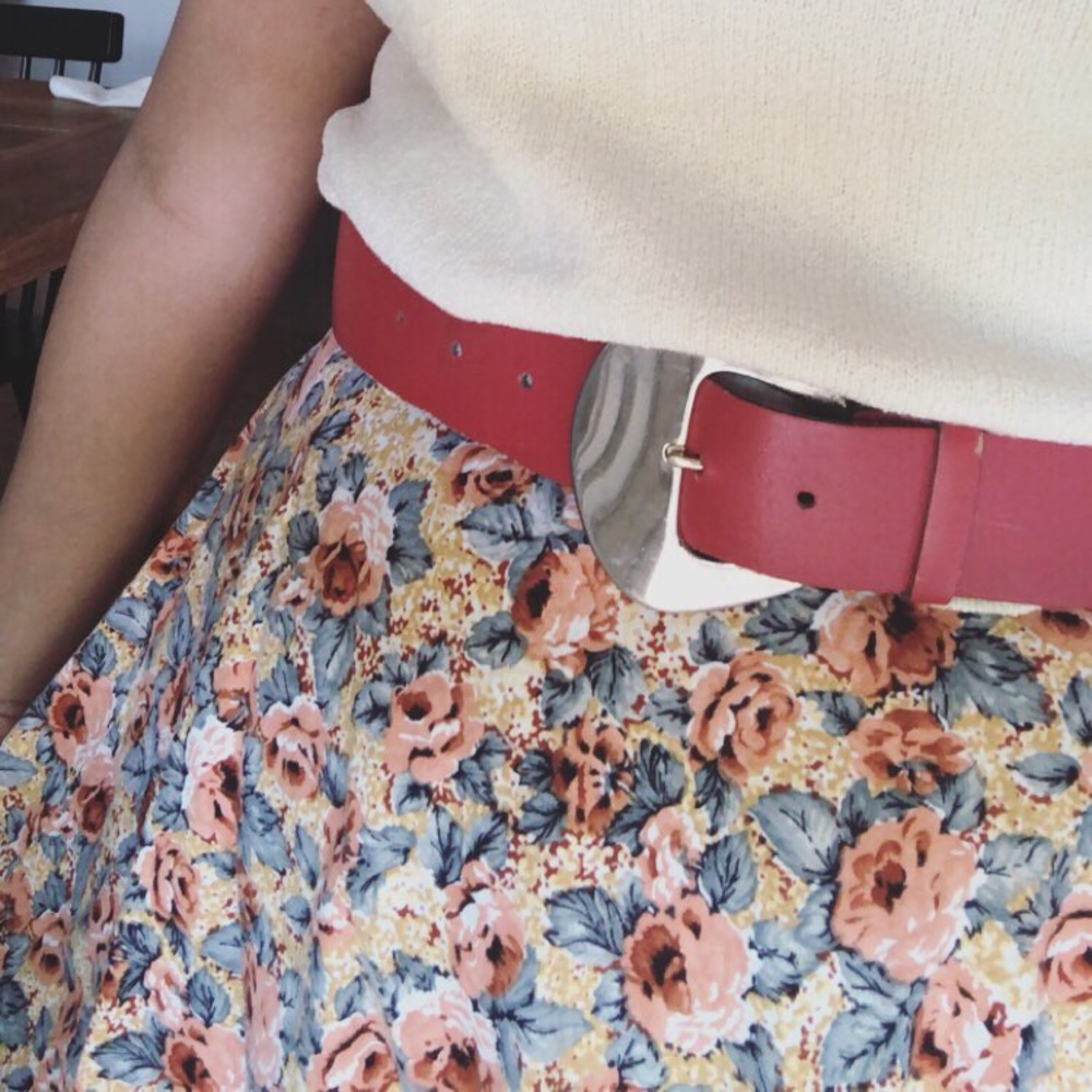 Floral vintage 50s skirt